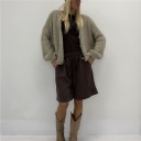 bermuda in tessuto bielastico  brown